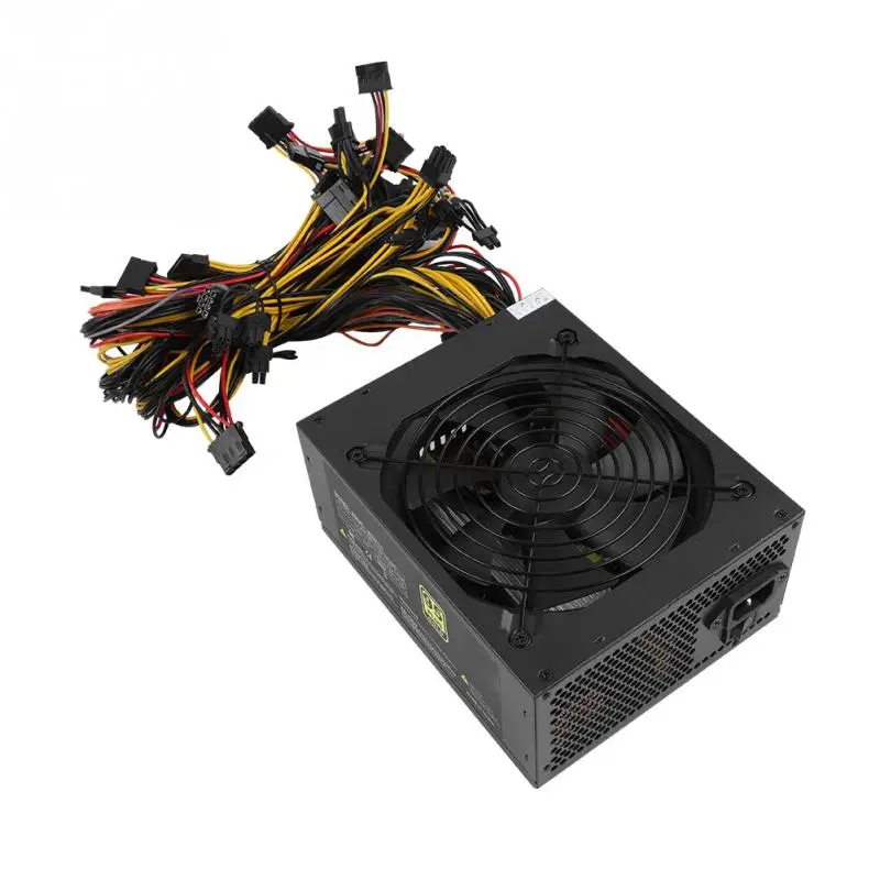 

160-240V 1800W 6 Graphics Card Power Supply for Miner Mining Machines Over Voltage Short Circuit Protection