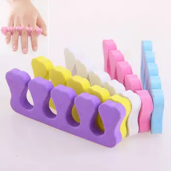 

50pcs Soft Foam Sponge Toe Separator Finger Separator Nail Art Tools Feet Care Manicure Pedicure Flexible UV Gel Polish Coating