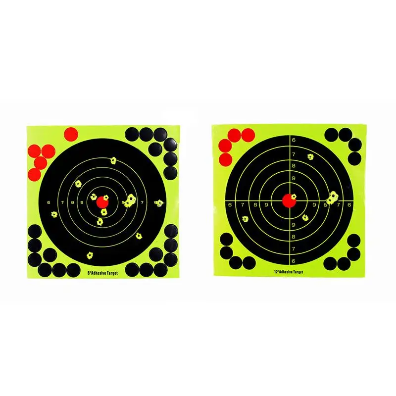 20 шт палочки брызги Bullseye реактивная самоклеющаяся стрельба цели для флуоресцентных самоклеющиеся стрельба пистолет бумага для мишени