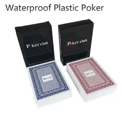 Новинка 100% пластиковые игральные карты водонепроницаемый ПВХ покер карты настольные игры Игральные карты носимые и моющиеся