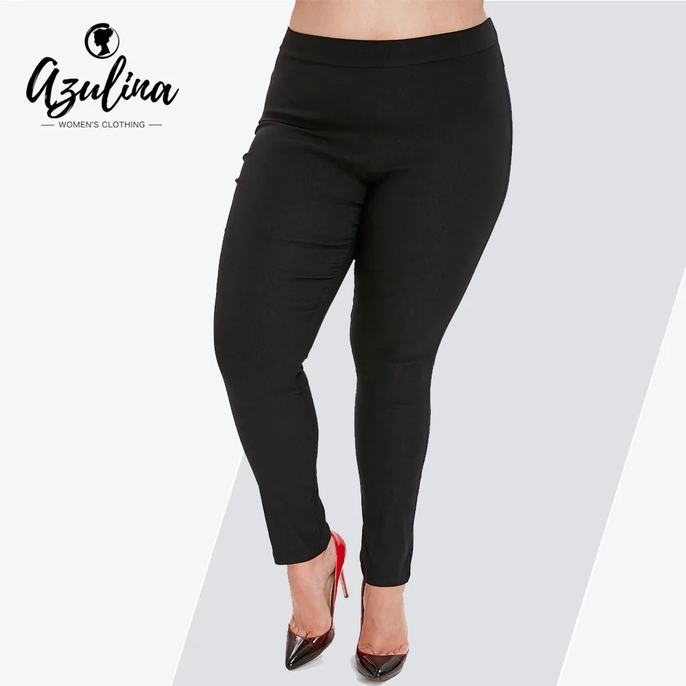 

Rosegal Plus Size Back Pockets Elastic Waist Pants Women Bottoms Female Casual High Waist Pants Ladies Trousers Big Size Clothes