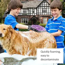 ПЭТ купальные перчатки собака двухсторонняя Массажная щетка для ванны Чистка домашних животных красота перчатки Домашний Уход за шерстью домашних животных перчатки