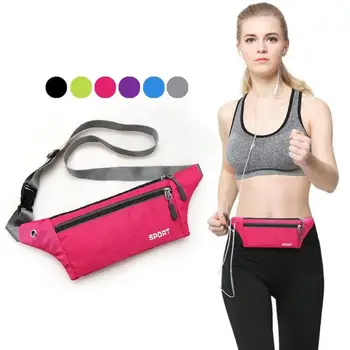 

2018 New Waist Bag Nylon Simple Women/Men Sports Fanny Bum Packs Running Jogging Outdoors Shoulder Crossbody Bags