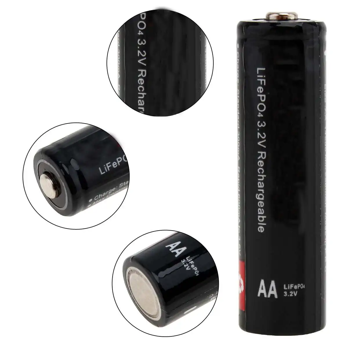 4 шт Soshine 3,2 v 700mah AA LiFePO4 с защитой от батарей высокого разряда 14500 перезаряжаемая AA батарея+ коробка