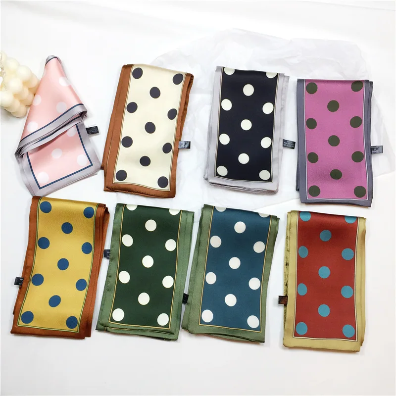 RUBY VICKY Spring And Autumn Narrow Strip Scarf Summer Belt Ribbon Bag Decorative Small Silk Female | Аксессуары для одежды