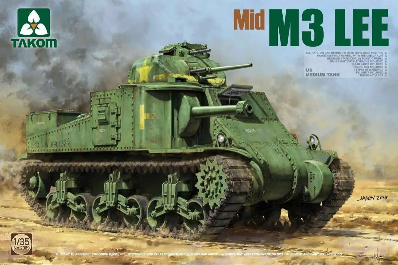 Таком 1/35 2089 американский Средний бак M3 LEE | Игрушки и хобби