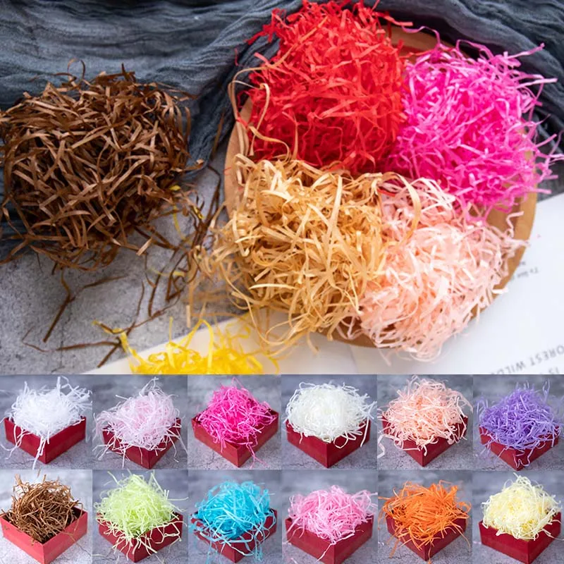 

Unicorn Party Decoration Shredded Paper Colorful Packaging Gift Crinkle Cut Paper Shred Raffia Gift Box Filler 20g 1 Bag
