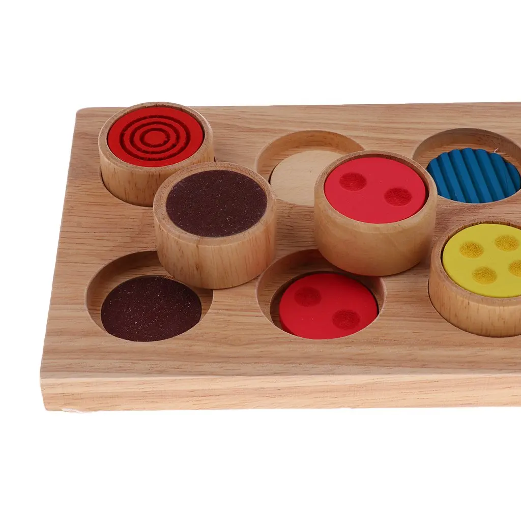  Rough and Smooth Touch Material Montessori Sensory Educational Enlightenment Toy Early Learning Tea - 32971767937