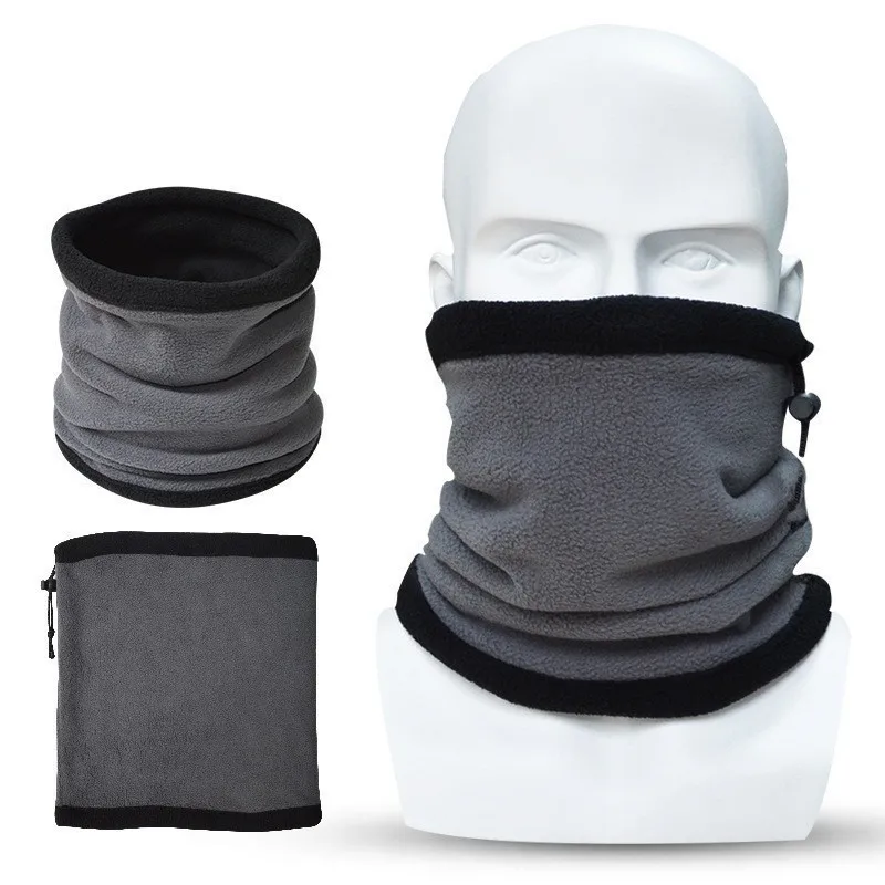 JAMONT Design Popular Double Layers Multipurpose Polar Fleece Neck Warmer Ear Warmer, Mask Hat For Promotion braga cuello