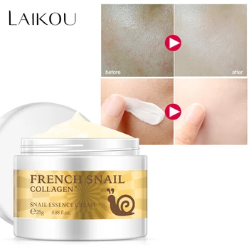 

LAIKOU Snail Serum Hyaluronic Acid Snail Collagen Cream Moisturizer Anti Wrinkle Anti Aging Nourishing Skin Care Face Cream 25g