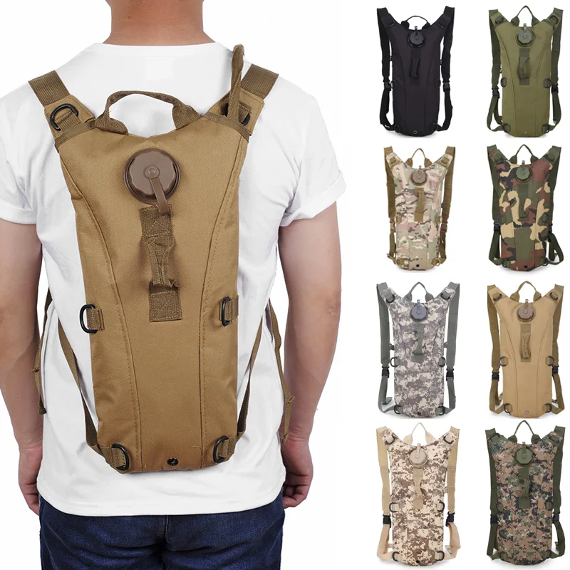 

3L Military Tactical Water Bag,Molle Hydration Backpack,Outdoor Sports Camping Cycling Backpack,Wild Tactical Water Bladder Bag