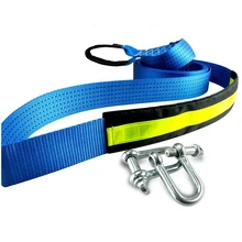 Аварийный 5 м 8 т буксировка автомобиля веревка ремень буксировочный кабель с крючками сверхмощный 8 тонн буксировка автомобиля веревка с u-образной формы