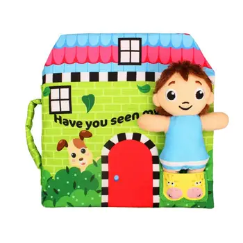 

Soft New Cloth Baby Intelligence Development Learn Picture Recognize BB Sound Book Child Interest Training Early Teaching Book