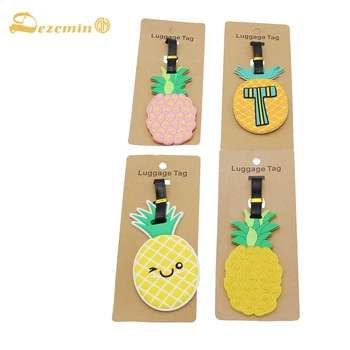 

Dezemin Hot Suitcase Luggage Tags Identifier Label ID Address Holder Environmental Protection Cover Travel Accessories