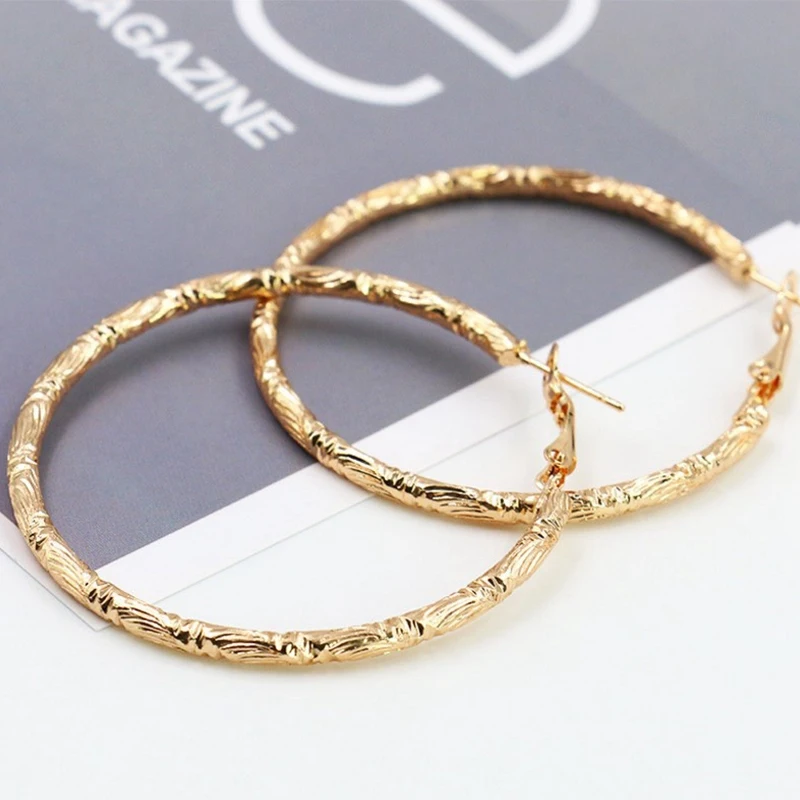 

Europe And America Exaggerated Personality Big Earrings Big Earrings Ear Buckle Titanium Steel Stainless Steel Shrimp Male Buc