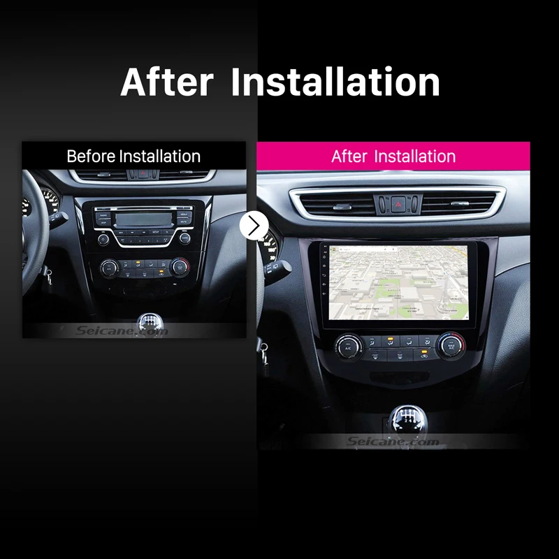 Автомагнитола Seicane 2Din 10 1 дюйма Android 8 для Nissan Qashqai 2016 GPS навигация Bluetooth аудио