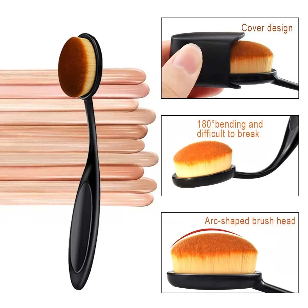 

1PC Toothbrush Makeup Brush Foundation Brush Large Soft Makeup Brushes BB Cream Fast Make Up Tool Liquid Cream Powder Brush