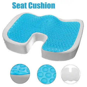 

Gel Memory Foam Seat Cushion U Type Cooling Effect Orthopedic Coccyx Sciatica Tailbone Relief for Office Home