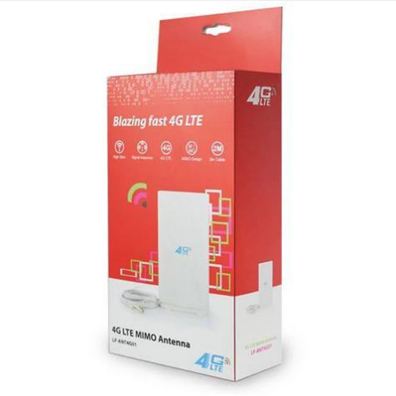 3G 4G LTE Антенна мобильная антенна усилитель mimo панельная 2 * SMA male/TS9/CRC9 разъем с м