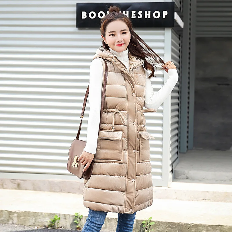Code Lâche khaki Éclair Joker Hiver 2018 Offre Blue Manteau Fermeture Va hide Spéciale Facile Veste caramel Coton Filles Fonds De Nouvelle Coréenne Long Color Black Épaississement Polyester p6SHqvIIw