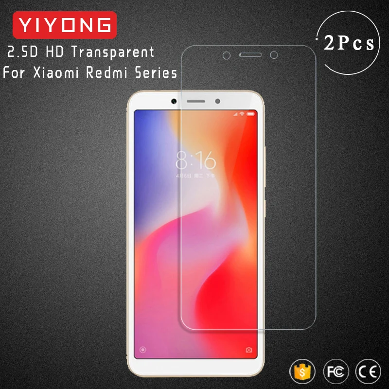 

YIYONG 2.5D HD Glass For Xiaomi Redmi 6 Pro 6A S2 Y2 Tempered Glass Screen Protector Film Xiomi Redmi 5 Plus 5A 3S 3 4 Pro 4A 4X