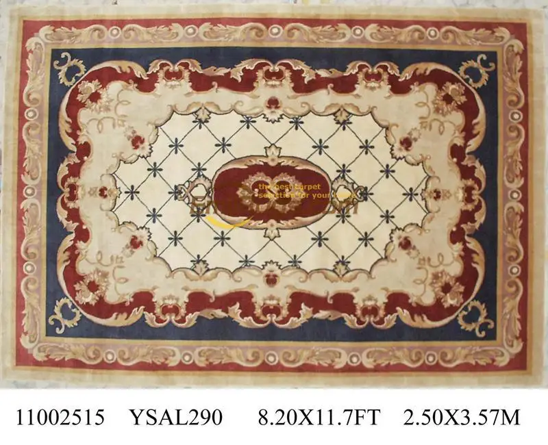 Топ Мода Tapete Подробнее о 8,2 'X 11,7' ручной Узелок толстый плюшевый французский коврик «савонри» ковер сделан на заказ ysal290gc88savyg2