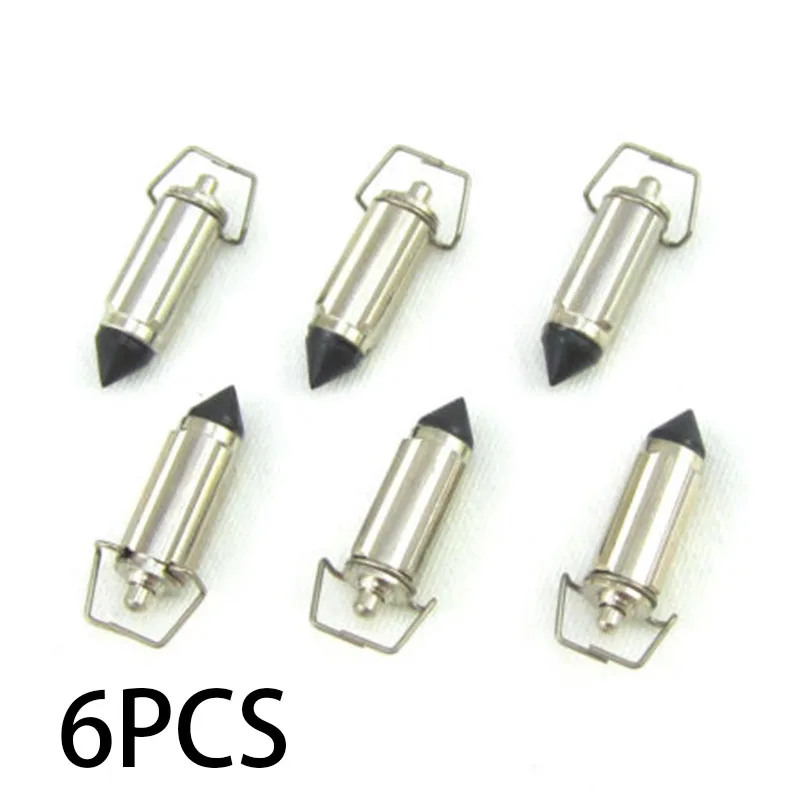 

6x Carburetor Float Needle For Keihin CB750 YZF600 CBX EX500 ZX600 VF500 Carb Motor Car Engine Accessories