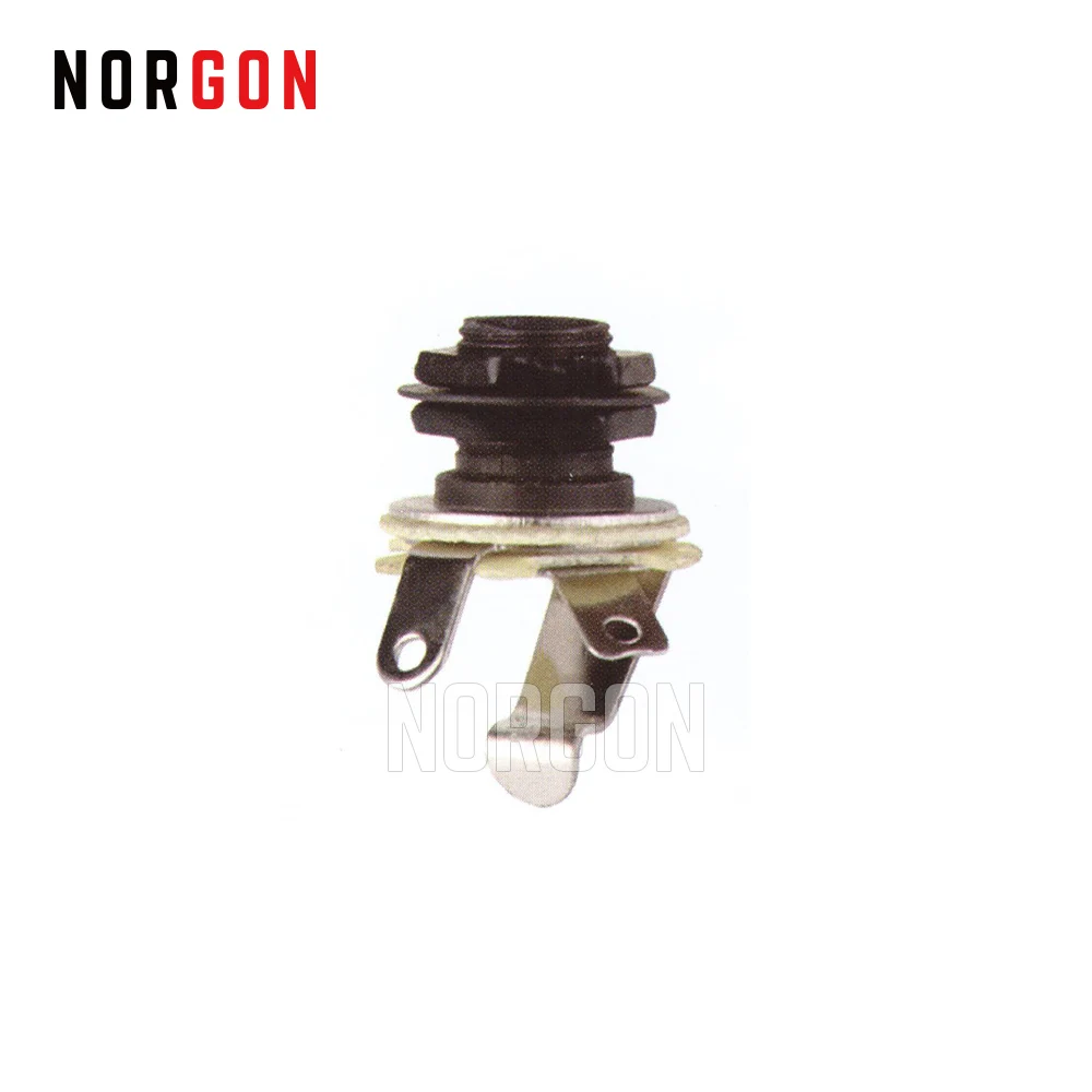 Norgon Electric Bass гитарный разъем 1/4 Chrome/Black Parts and Accessories Входная Выходная плата разъема