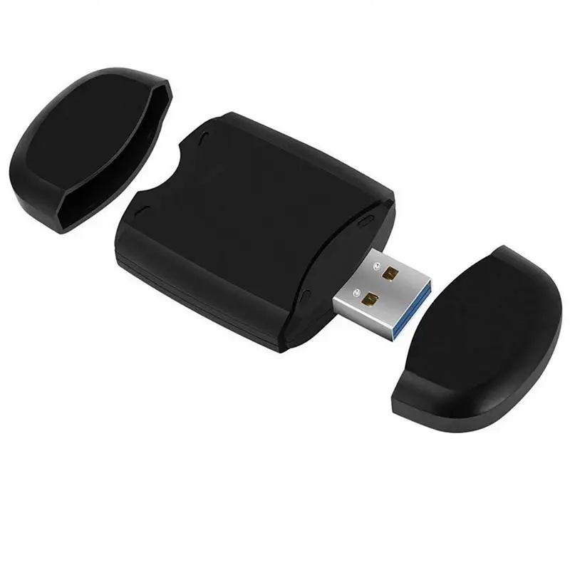 

All In 1 USB 3.0 Dual Slot Flash Memory Card Adapter External SD TF Card Reader Computer Supplies Drop Ship