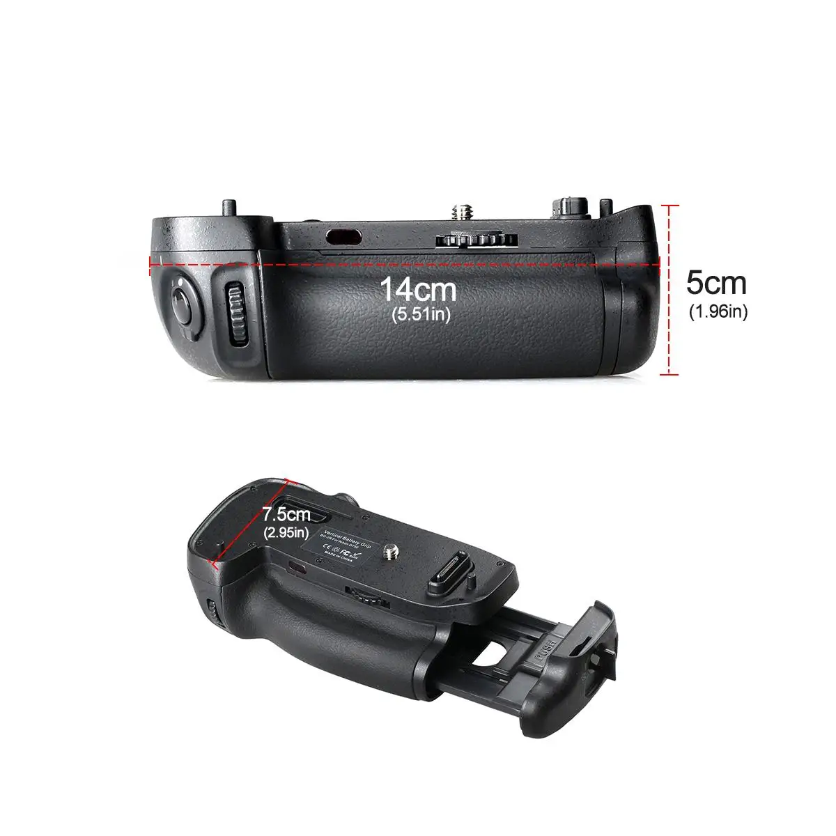 Вертикальный держатель для батарей цифровой зеркальной камеры Nikon D750 работает с