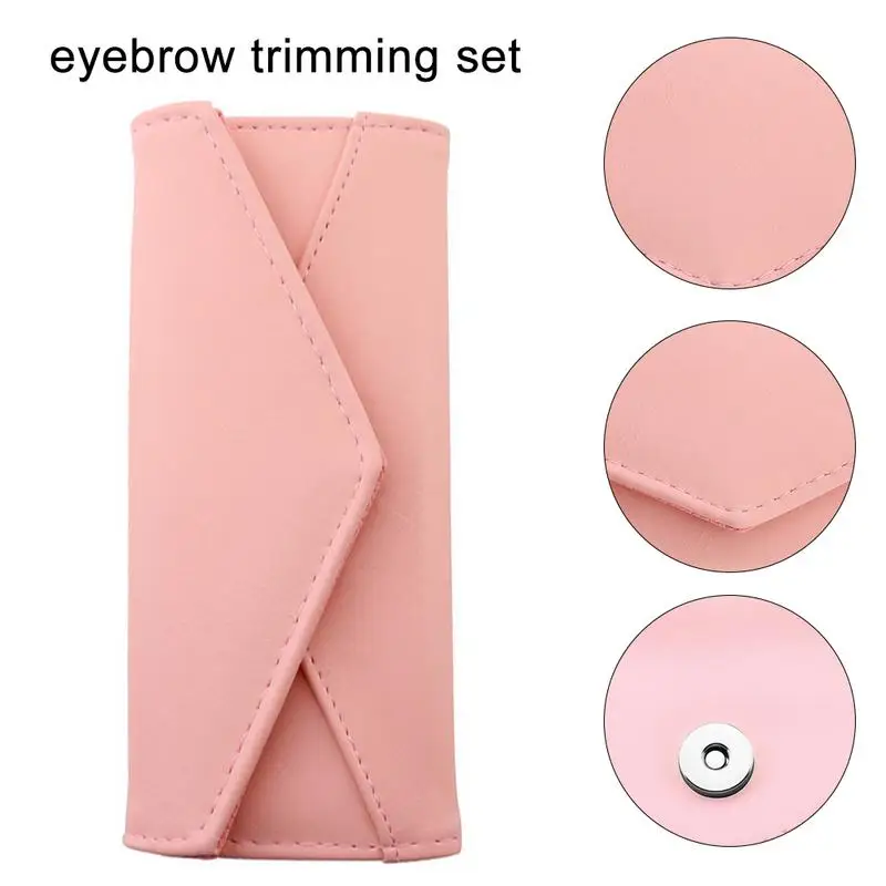 Eyebrow Grooming Suit Kits Stainless Steel Eyebrow Scissors Trimmer Utility Tools with Eyebrow Brush Comb Razor Pencil Makeup Ba Eyebrow Grooming Suit Kits Stainless Steel Eyebrow Scissors Trimmer Utility Tools with Eyebrow Brush Comb Razor Pencil Makeup Ba