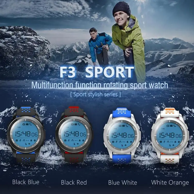 F3 спортивные Смарт часы Bluetooth 4 0 IP68 водонепроницаемый открытый фитнес трекер