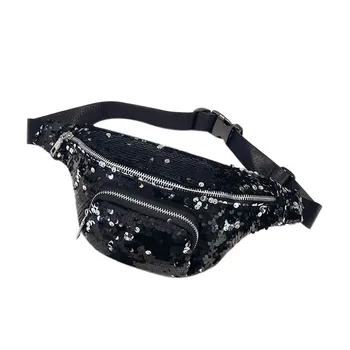 

Unisex Waist Bags Activity Casual Fanny Pack Double Color Sequins Unisex Waist Pack Belt Bag Women's Waist Bag Bolsa