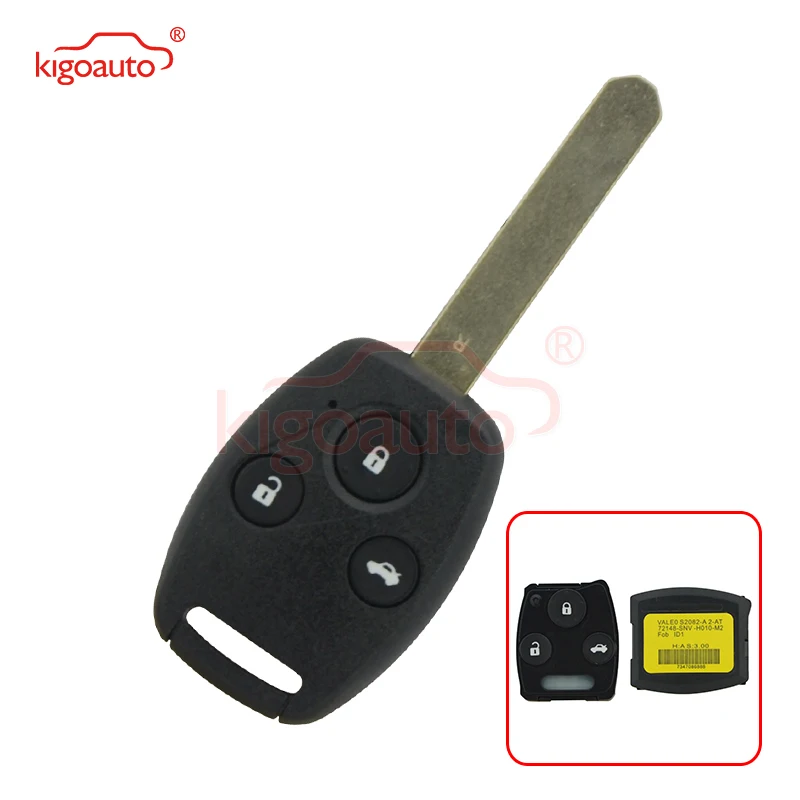 

Kigoauto OEM 72148-SNV-H010-M2 Remote car key 3 Button 313.8 Mhz Valeo S2082-A 2-AT For Honda Civic key remote key