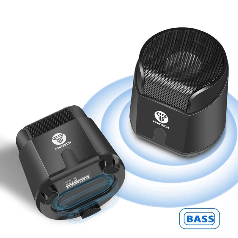 FANTECH Gs201 مكبر صغيرة Usb امدادات الطاقة 6 W خرج أقوى Pc/التلفزيون/Mp 3/اللوحي /الهاتف الذكي دعم مكبر 2