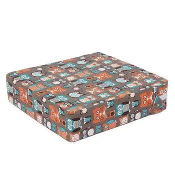 

Children's Seat Cushion Dining Chair Increased Adjustable Detachable High Density Sponge Linen Cushion for Baby Kid Student