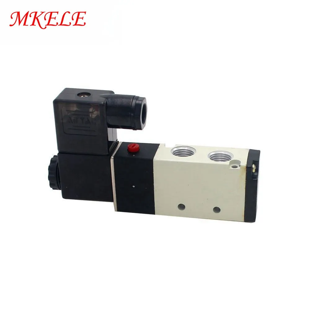 

Pneumatic Control Valve 1/4" 2 Position 5 Port AirTAC Air Solenoid Valves 24VDC 4V210-08