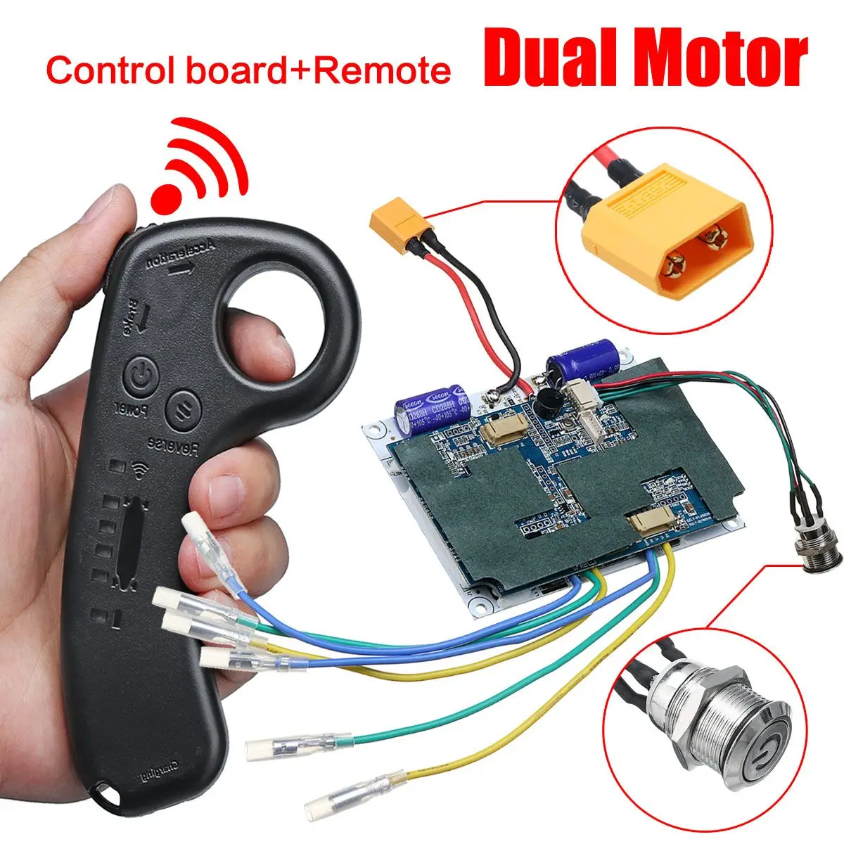 

Mini Remote Controller Duel Motor Electric Longboard Skateboard Controller For Electric Skateboard Longboard Accessories 36V