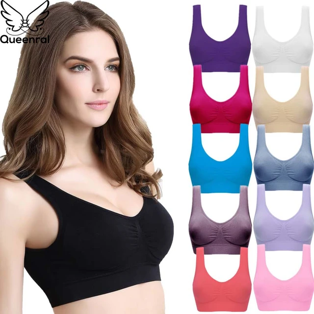 Plus Size Bra Seamless Bra With Pads Big Size 5xl 6xl Push Up Bralette Bras  For Women Vest Wireless Active Brassiere Bra - Bras - AliExpress