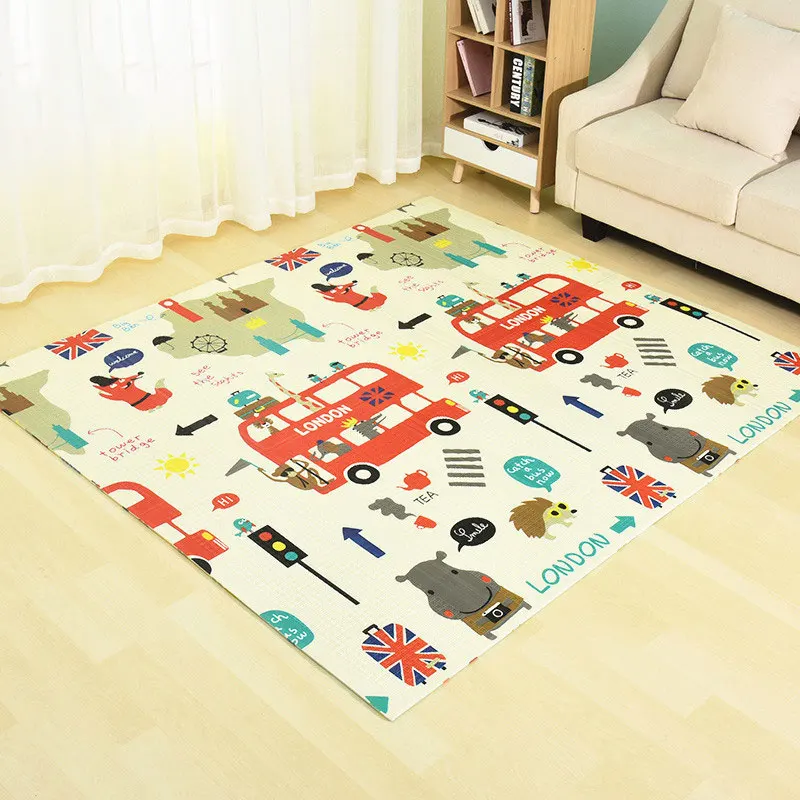 Baby Play Mat Xpe Puzzle 200CM X150CM X1CM Developing Mat for Children Baby Room Crawling Pad Foldable Mat for Children Carpet