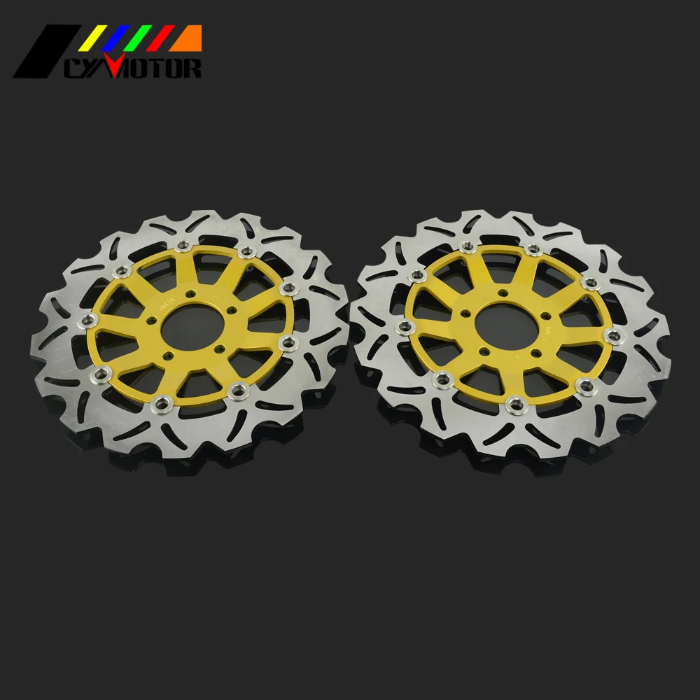 2 шт. плавающие тормозные диски для мотоцикла ротор KAWASAKI KR250 ZXR250 ZRX400 ZZR400 ZX6R ZZR600 Z750