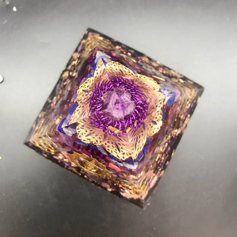 Пирамида амазонита AURA Orgonite Vishuddha/Ajna чакра ереремиэль Амазонит натуральный
