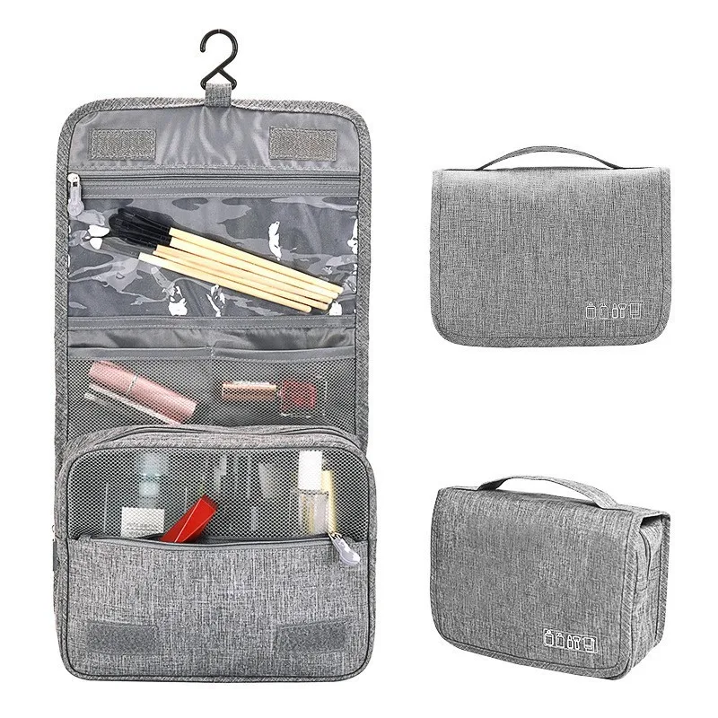 Multifunctional Portable Folding Travel Storage Bag Wall Mounted Hanging Cosmetic Bag Makeup ...