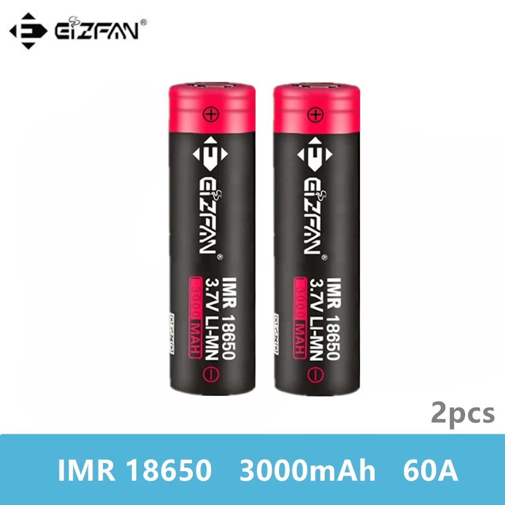 Бесплатная доставка EIZFAN 18650 60A 3000mAh EFAN аккумуляторная батарея для SMOK Eleaf Vaporesso Wismec