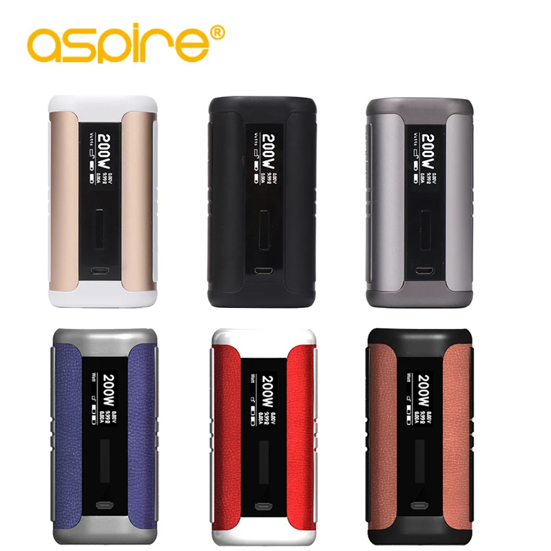 Meilleur Cigarette électronique Mods Aspire Speeder 200 w Boîte Mod Vaporisateur Mod Fit Athos Réservoir 510 Fil Sans 18650 Batterie e cigarettes mod