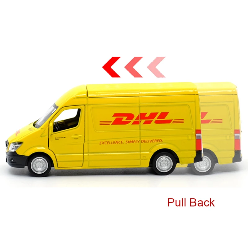 РМЗ CITY 1:36 Sprinter фургон(DHL) сплава литья под давлением модель автомобиля игрушка с оттягиваемая назад для детей подарки коллекция игрушка