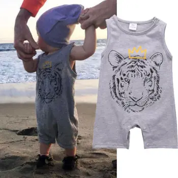 

Newborn Baby Kid Boy Clothes Tiger Cotton Romper Jumpsuit Playsuit Outfits Harem Clothes