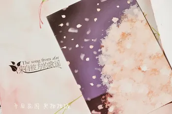 

1pcs hand-painted watercolor wind cherry blossoms in the night postcards 6