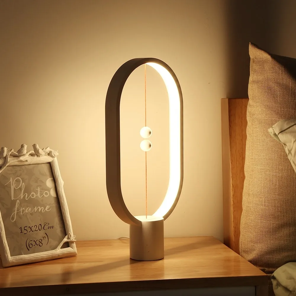 Heng Balance Lamp светодиодный Ночной светильник, украшение для помещений из АБС-пластика, прекрасный светодиодный настольный светильник в подарок, 48 шт., светодиодный креативный ночник