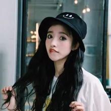 Летняя шляпа Женская Мужская Панама смайлик дизайн плоский солнцезащитный козырек рыбалка, рыбак Боб шляпа Chapeu Femmes хип хоп